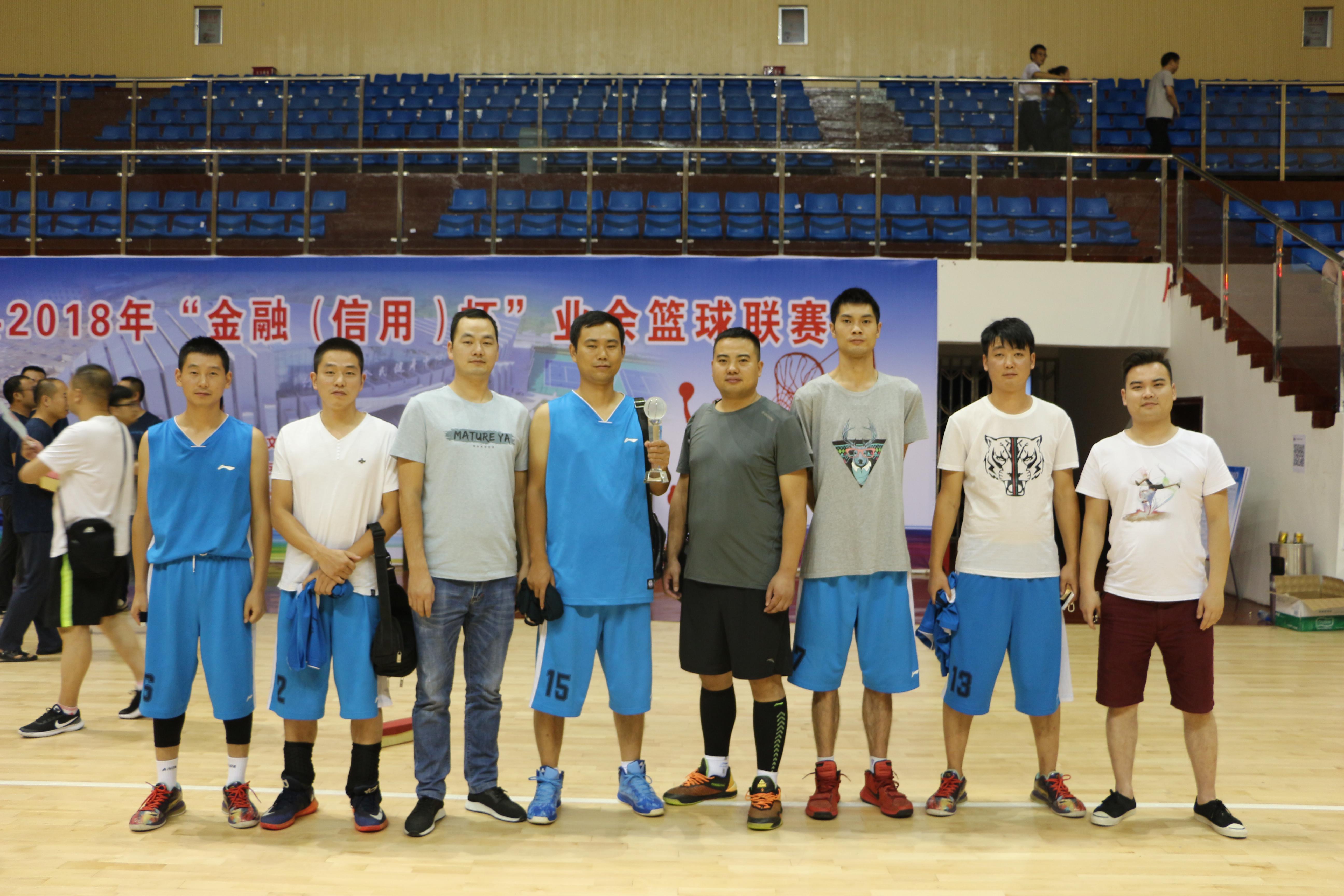 县中医院获得2018年“金融信用杯”业余篮球联赛乙组冠军