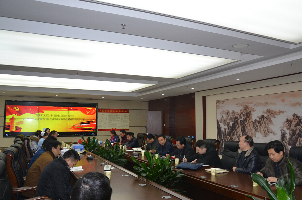 县中医院2科室接受市级重点专科现场评审