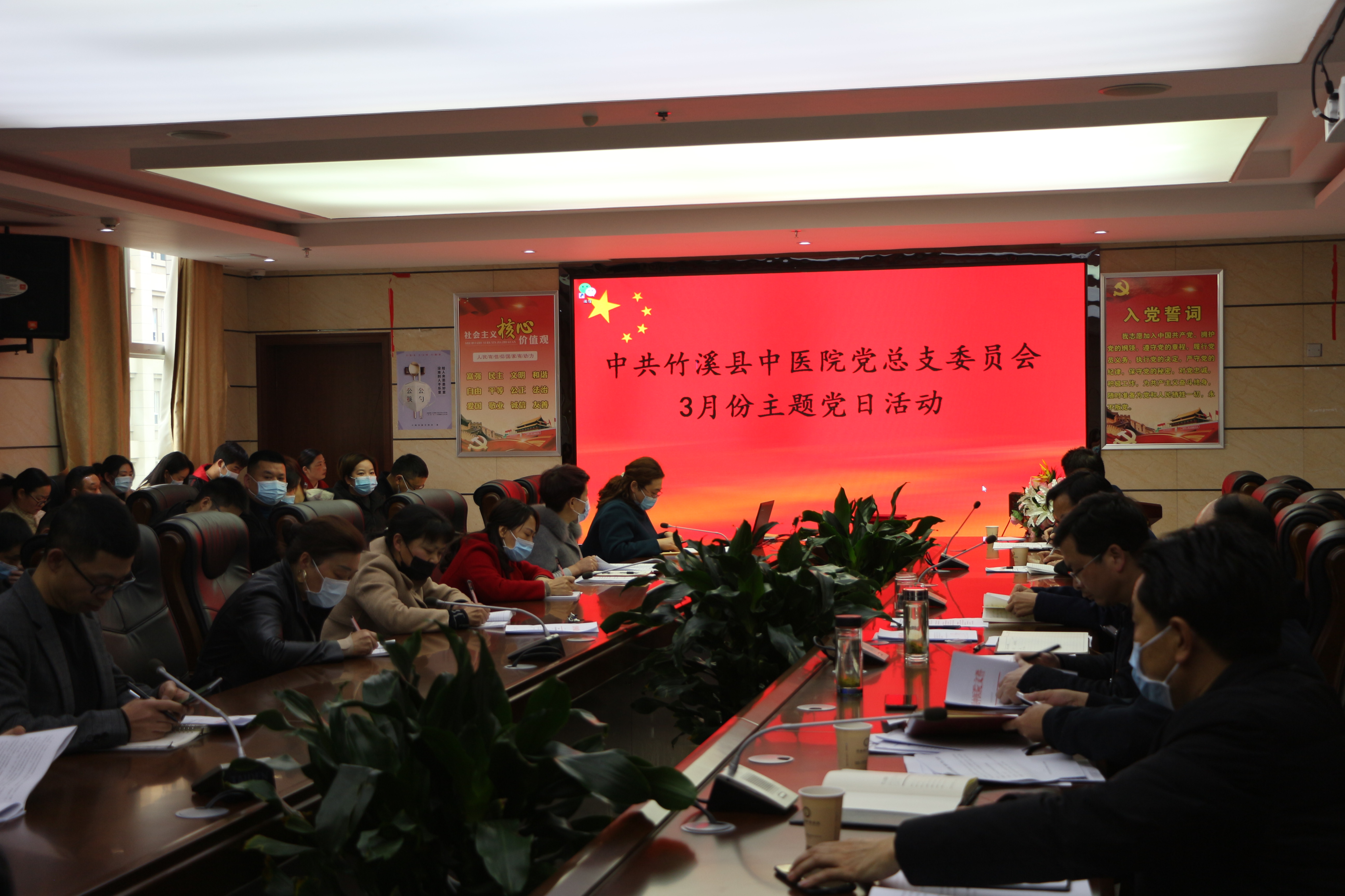 竹溪县中医院开展3月主题党日活动